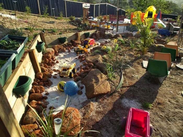 Rock Lined Sandbox For MultiSurface Play