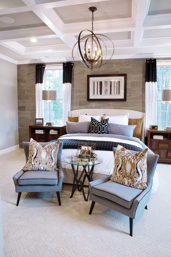 Transform a Master Bedroom Seating Area with Bold Accents