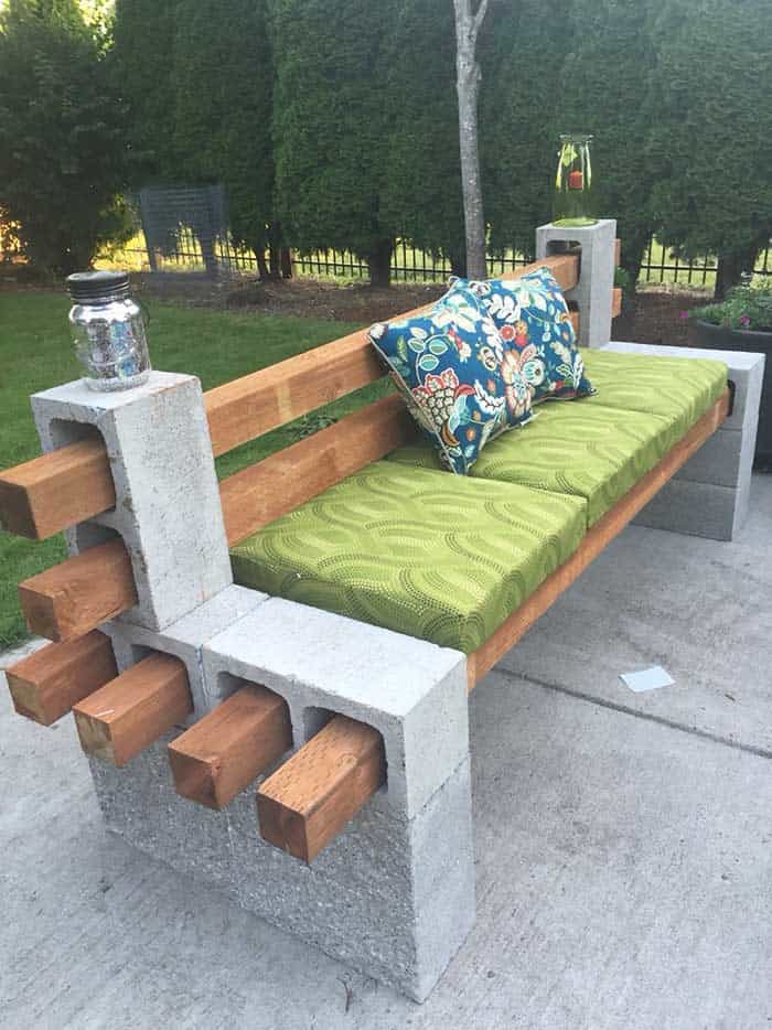 Elevate Your Patio Furniture with Cinder Blocks