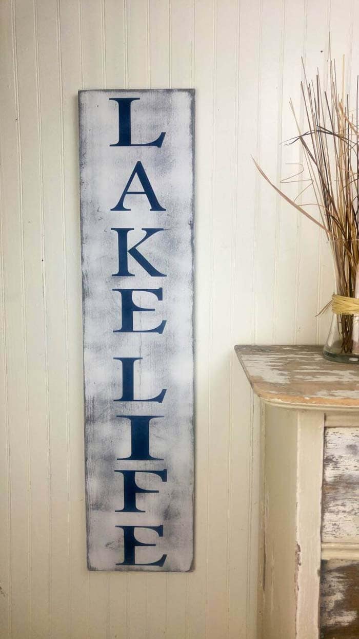 Use a Rustic Sign for Your Favorite Summer Nook