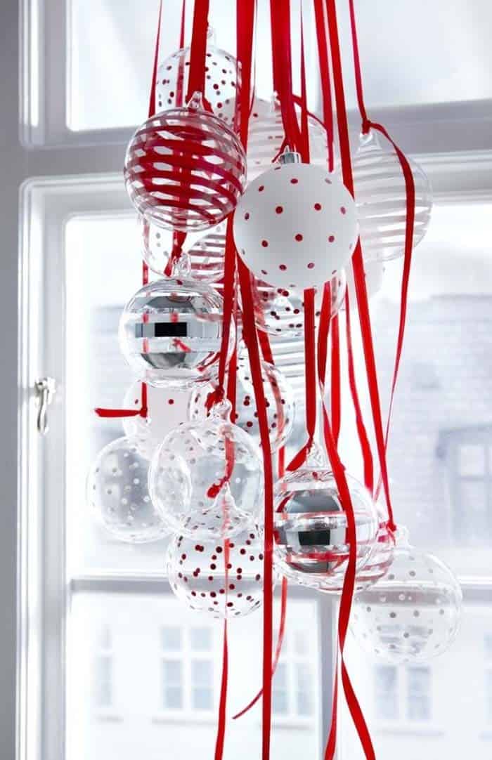 Festive Window Ornament Cluster