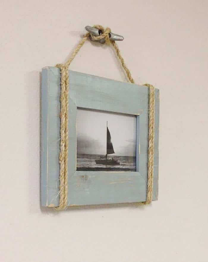 Cleats And Rope Add Nautical Style To A Simple Frame