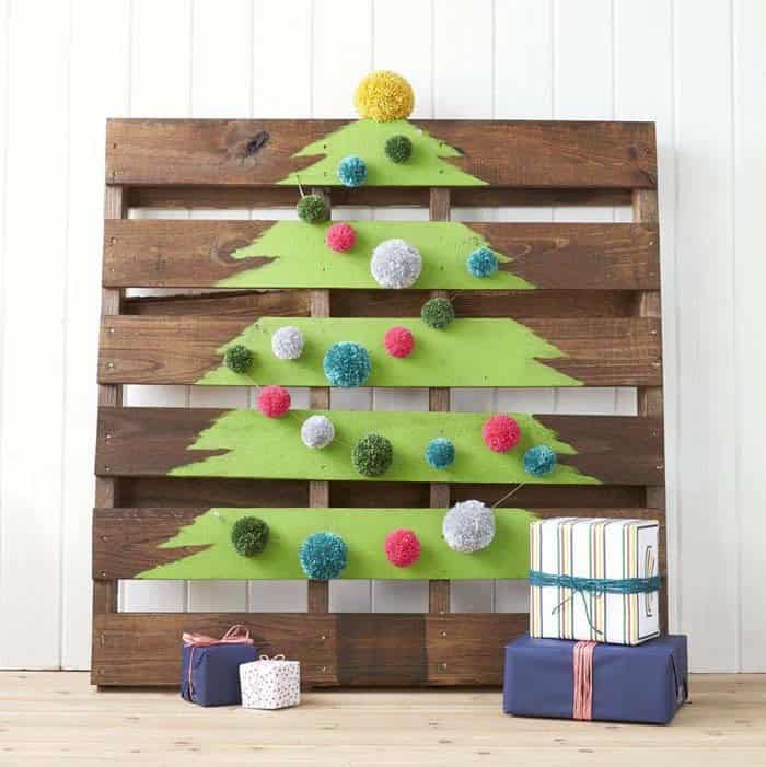 Pom Pom Tree Ornaments