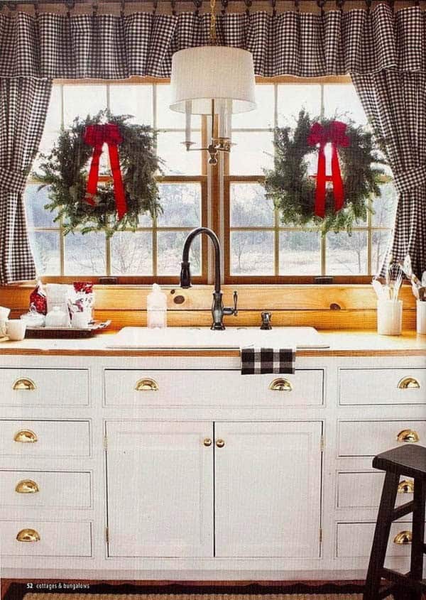 Make Your Kitchen Festive with Two Christmas Wreaths