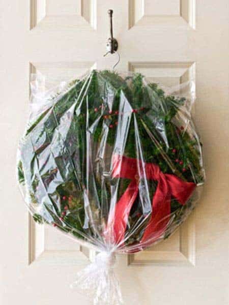 Keep Your Wreath Clean With Wrapping