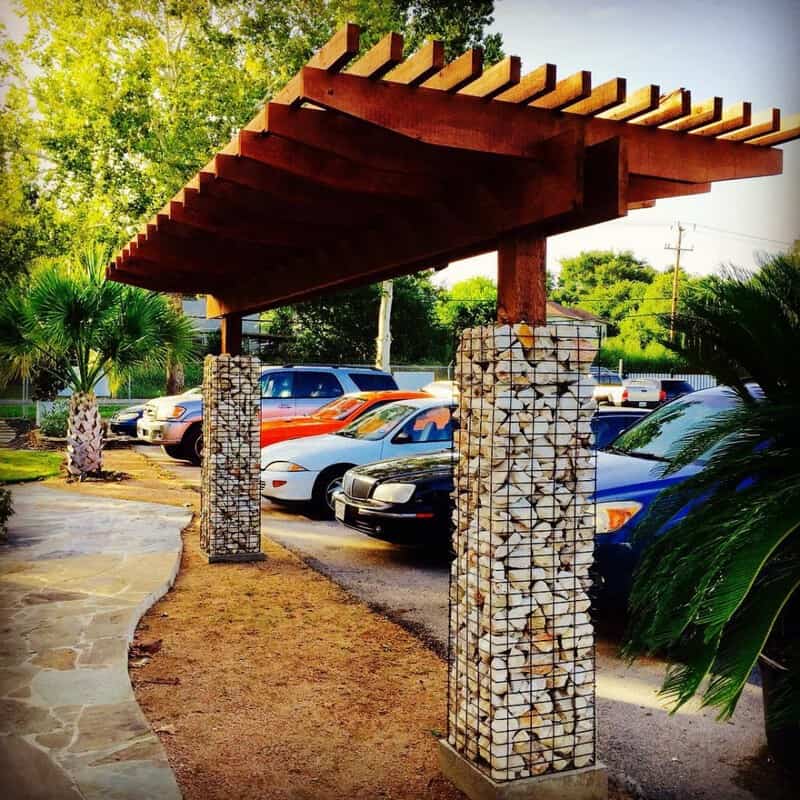 Gabions Japanese Archway