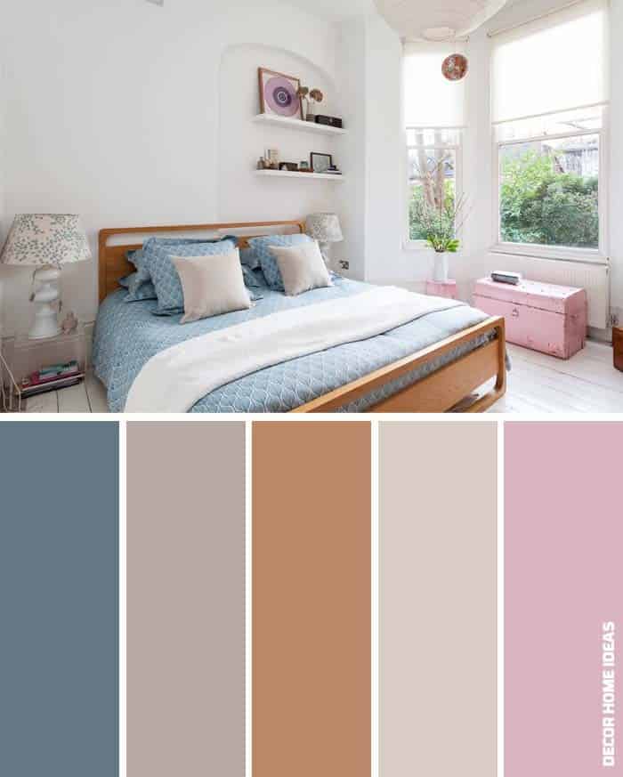 Sky Blue, Gray, and Pink