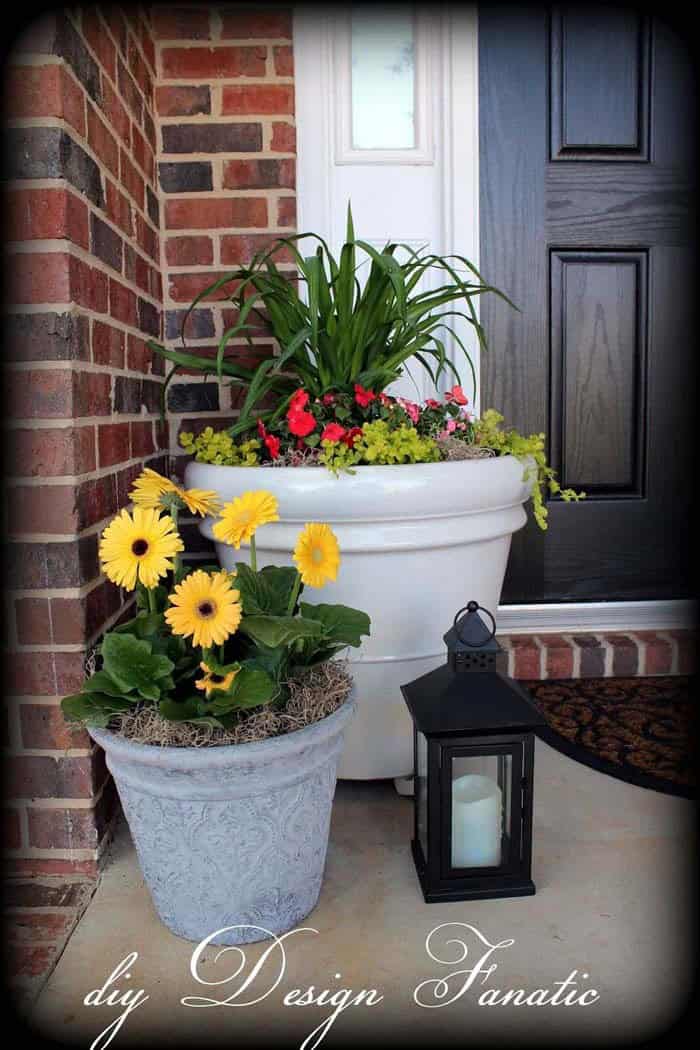 Brighten Your Porch with Colorful Potted Flowers