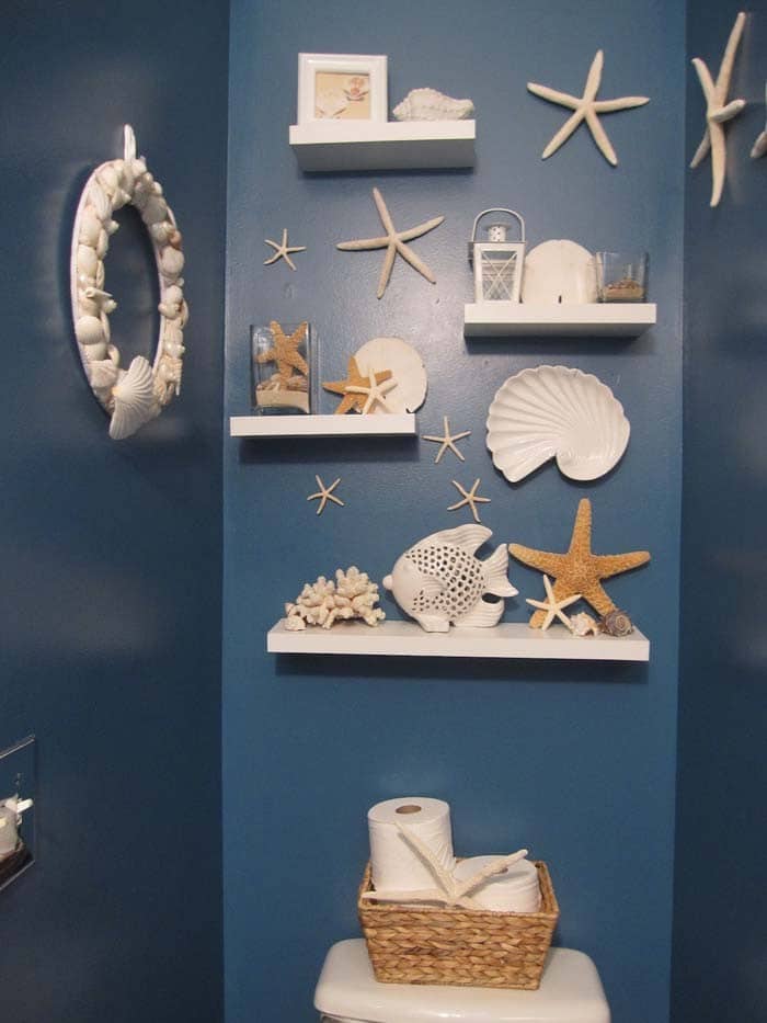 Starfish Motif Floating Shelf Gallery