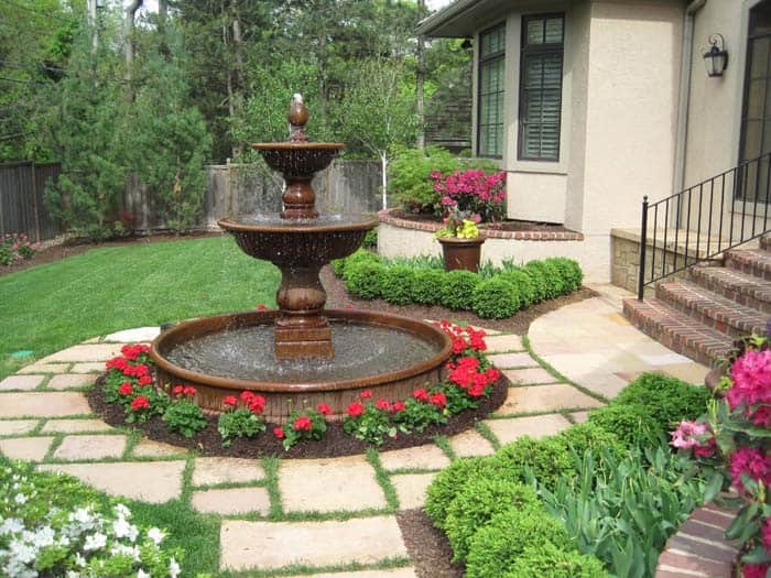 Classically Influenced Bronze Fountain