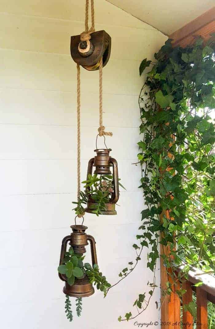 Succulent Lantern Planters for a Castle-Inspired Project