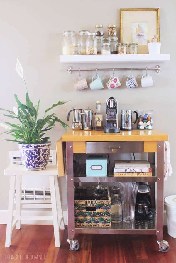 Make a Multifunctional Coffee Station with a Cart