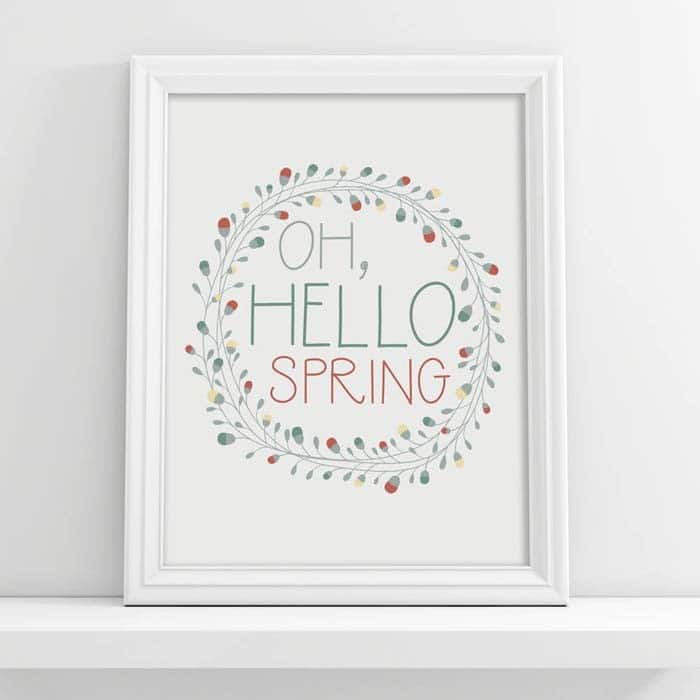 Simple Spring Printable Art Print