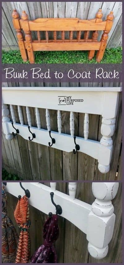 Upcycle a Headboard into a Rustic Coat Rack