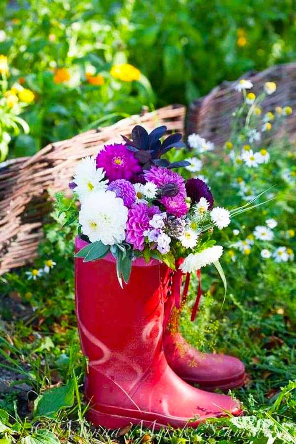 Boot Blossom Bouquet