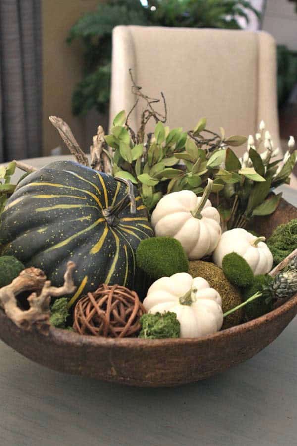 Give Your Fall Decor a Splash of Color with a Rustic Bowl