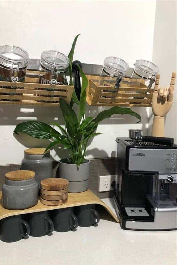 Small Gray Coffee Bar Inspiration