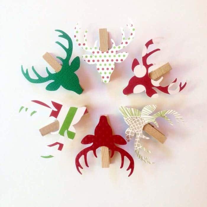 Decorate With Whimsical Reindeer Clothespins