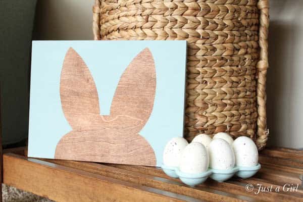 Add a Wooden Easter Bunny Craft to Your Decor