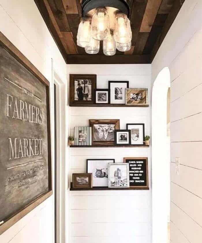 Farmhouse Style With Mason Jar Ceiling Lights