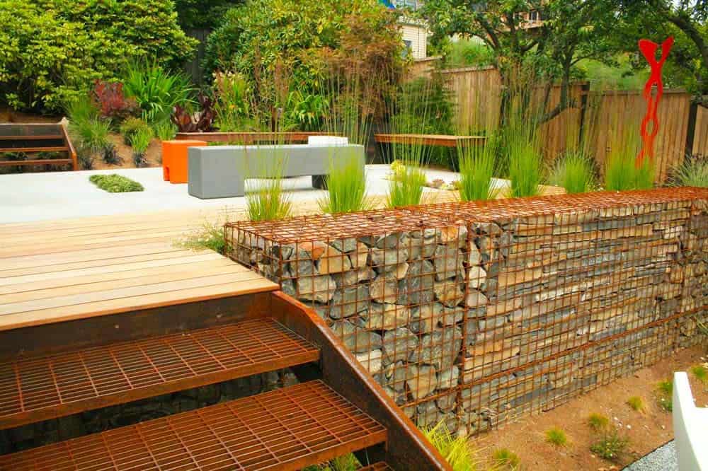 Modern Gabion Garden