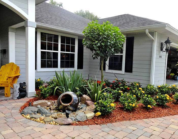 Add a Rugged Appeal with Rock Garden and a Fountain