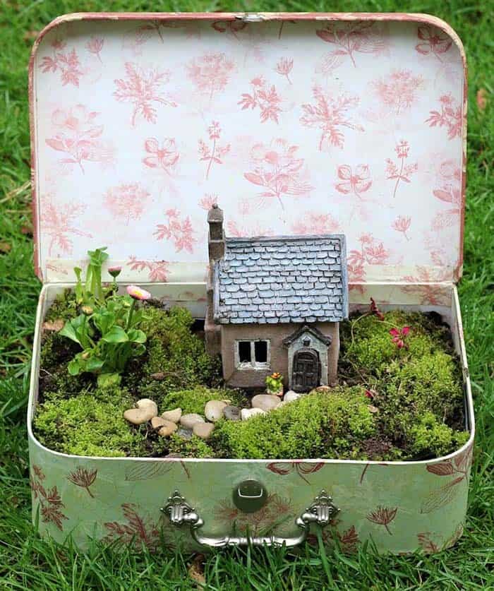 Repurpose a Vintage Suitcase into a Dreamy Garden