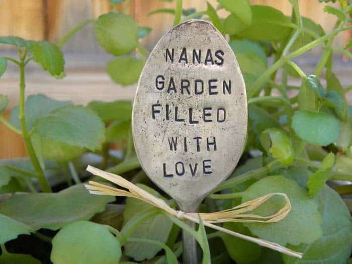 Create a Quoted Garden Oasis with DIY Metal Spoon