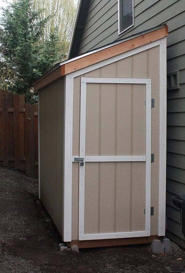 Small Footprint Shed In A Narrow Space