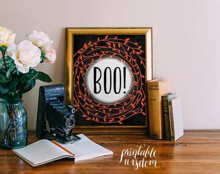 Add Modern Flair with a Halloween Framed Wreath