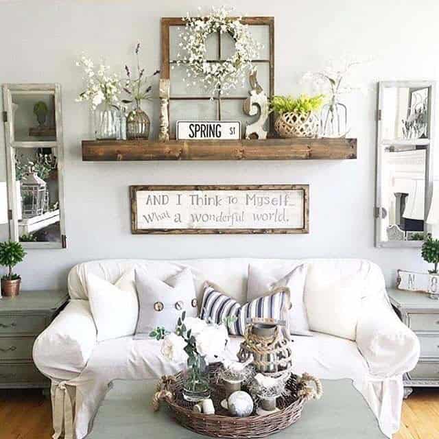 Create a Cozy Living Room with Upcycled Window Frames