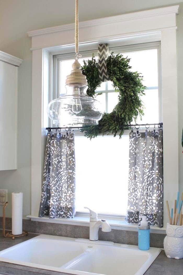 Wreath Completes A Window Treatment