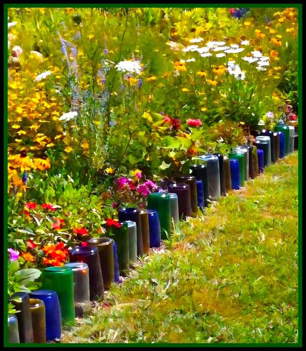 Blooms and Bottles Border