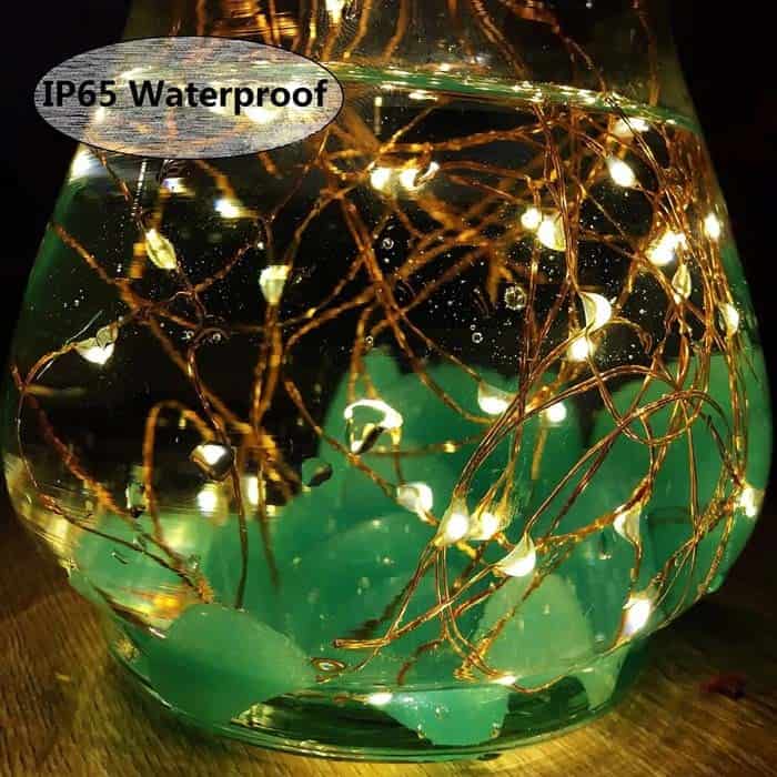 Decorate with Solar-Powered Lights in a Glass Jar