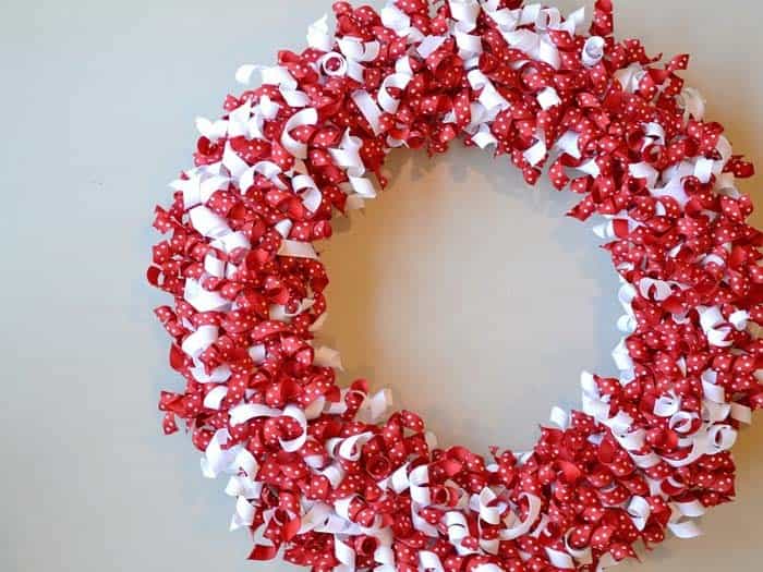 Create a Stylish Valentine’s Day Ribbon Wreath