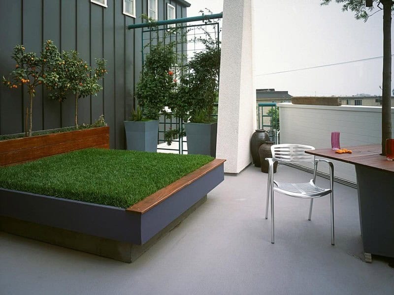 A Raised Garden Bed On The Balcony