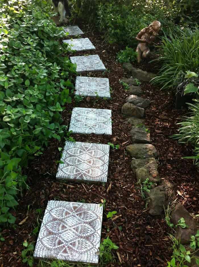 Add Custom Tiles to Your Garden Path