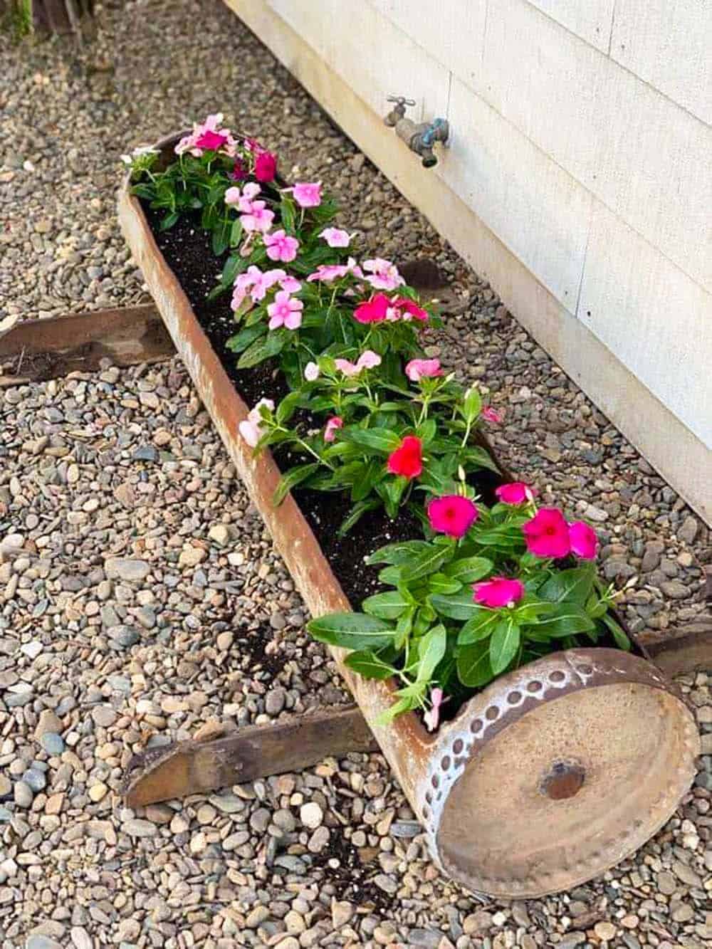 Rustic Floral Planter