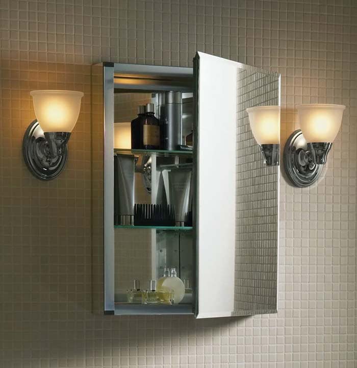 Single Cabinet With A Mirror