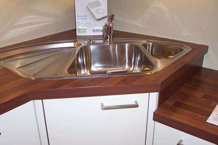 Top Mount Corner Sink