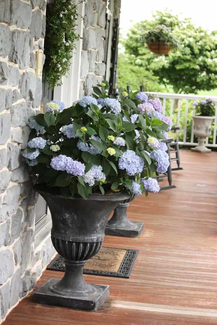 Add Refinement to Your Porch with Large Footed Planters