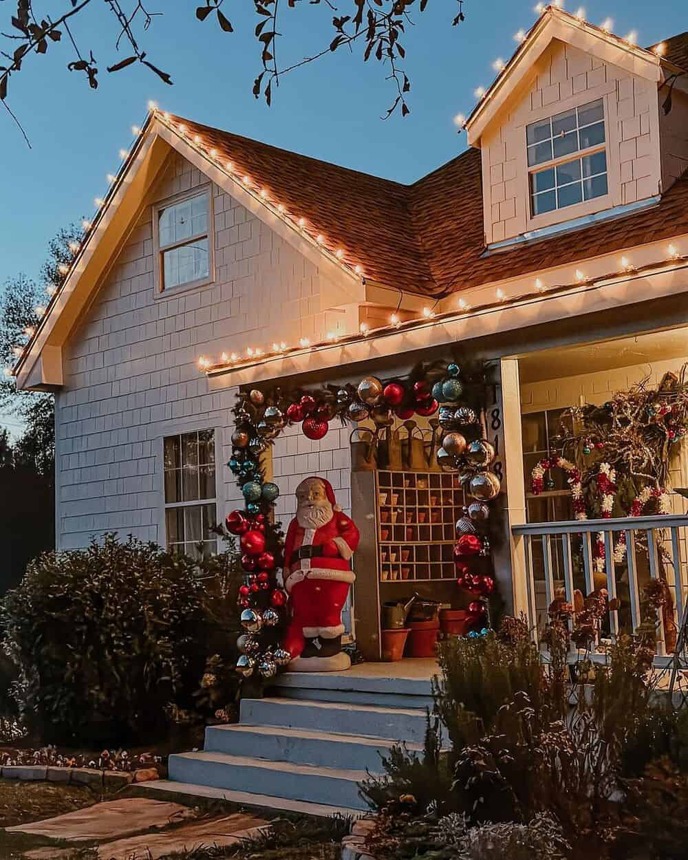 Add Visual Interest to Your Roofline with String Lights