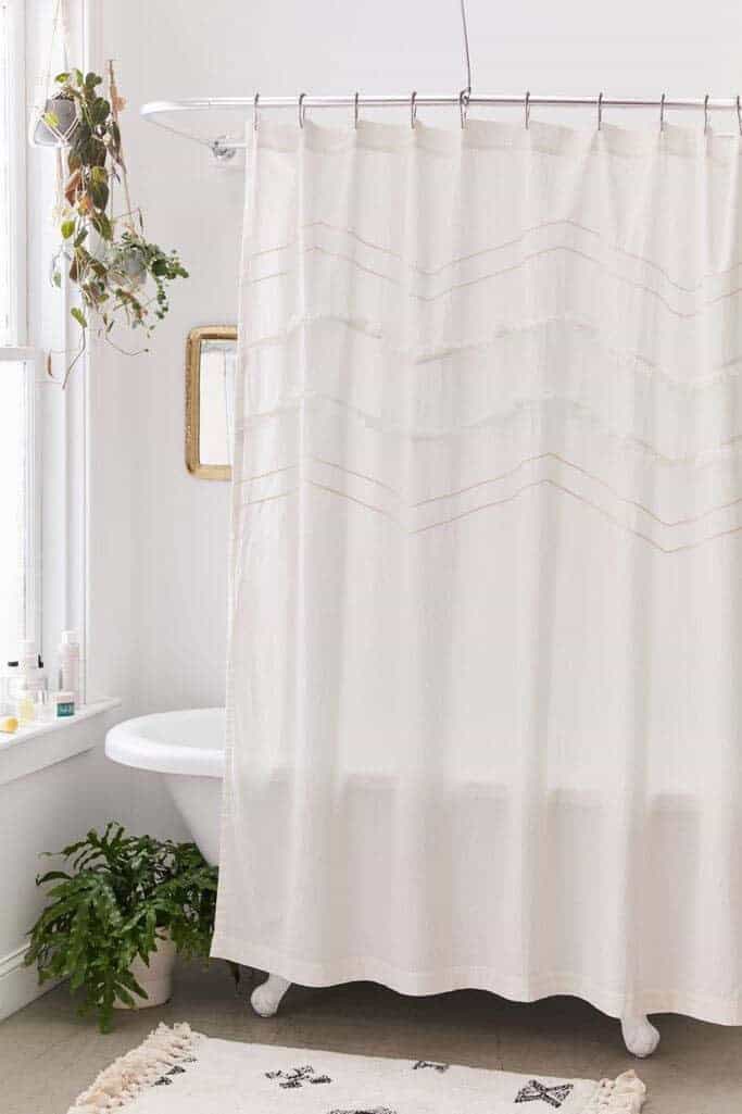 Boho Chevron Shower Curtain