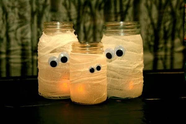 Easy DIY Mummy Lanterns