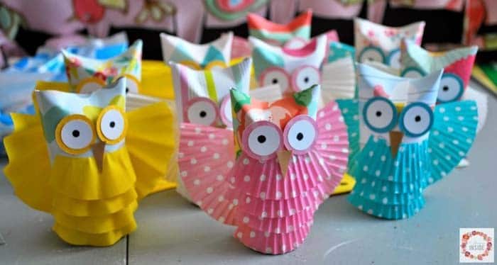 Pastel Cardboard Owlery