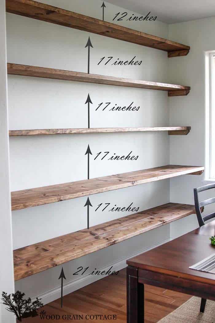 Dining Area Gets Wall-to-Wall Shelves