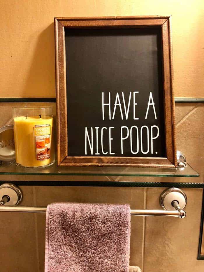 Have A Nice Poop Decor Sign