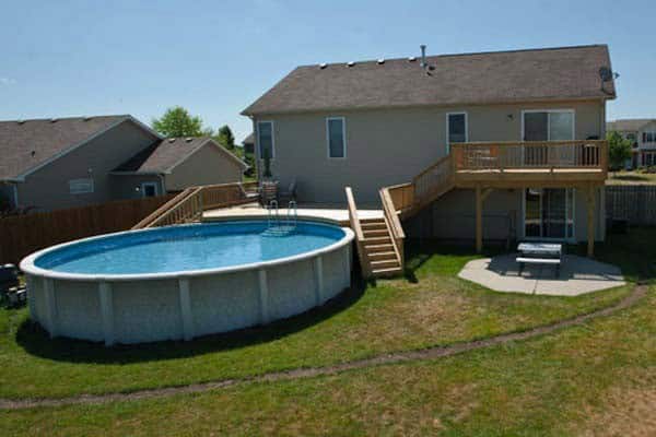 Create a Unique Entryway to Your Above Ground Pool