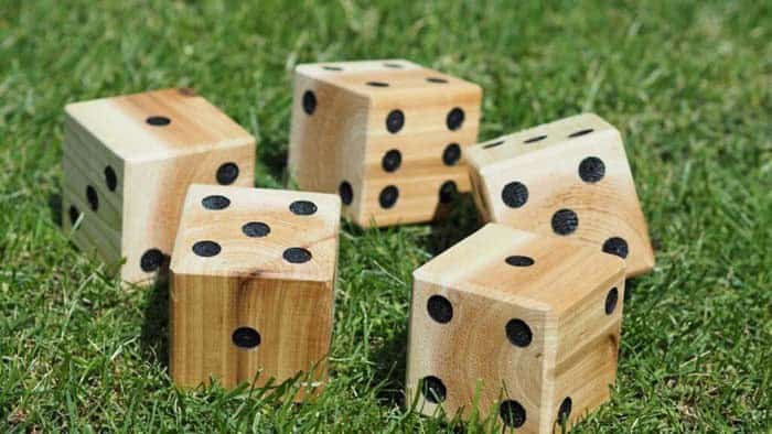 DIY Lawn Game Yahtzee