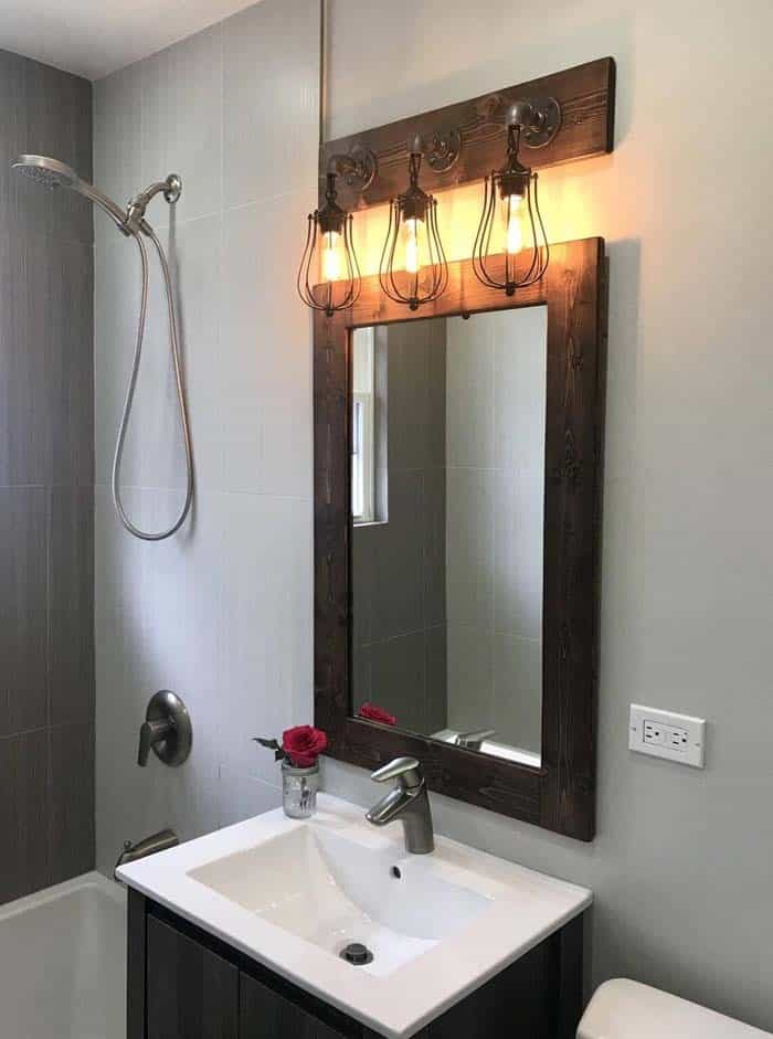 Wire Cage Frame Vanity Lights